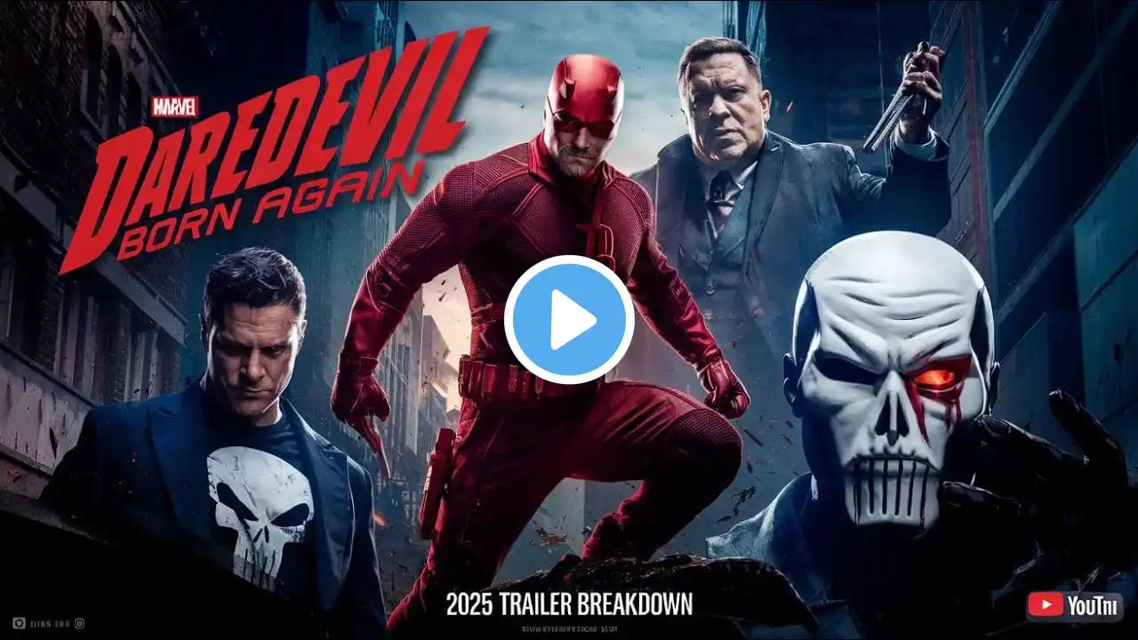 "Daredevil: Born Again Trailer Breakdown | Kingpin, Punisher, Muse & Bullseye Return (2025 Disney+)"