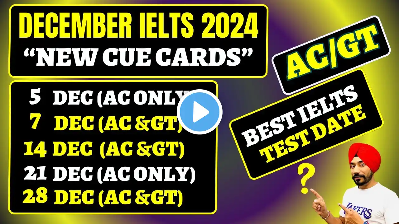 Best & Easy IELTS Test In December 2024|New Cue Cards| December ielts exam prediction 2024|