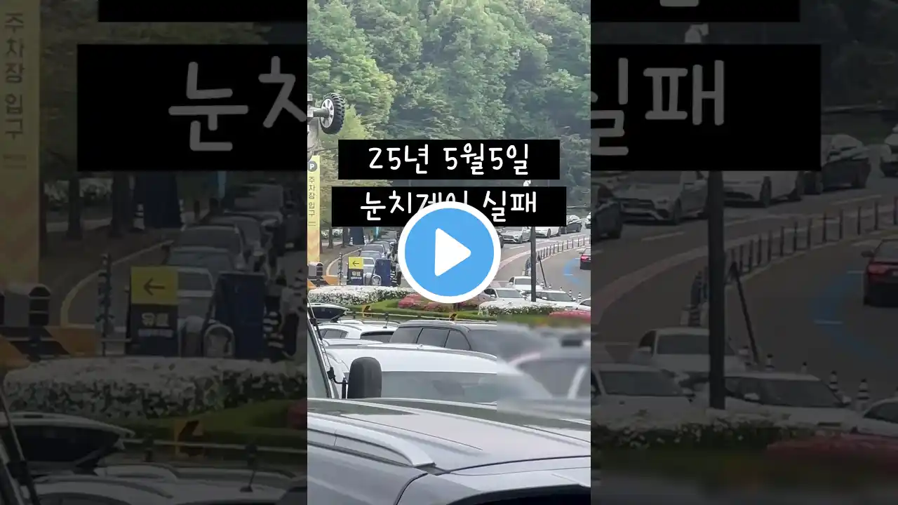 25년 어린이날 눈치게임 실패… 에버랜드 입장 전쟁!