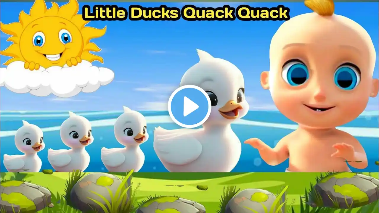 Little Duck Baby song|dancing song|little ducks|ducks rhyme|ducks pomes|Kids Fun|‪@Kidstimetorhymes‬