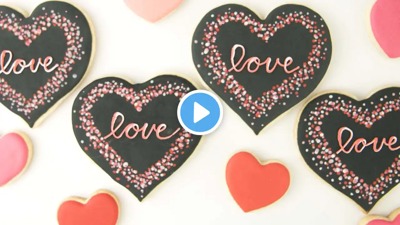 Dotted Heart Cookies for Valentine's Day