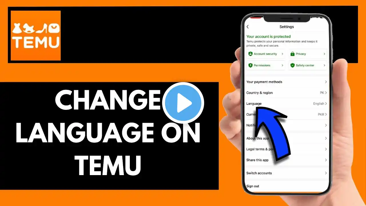 How To Change Language On Temu