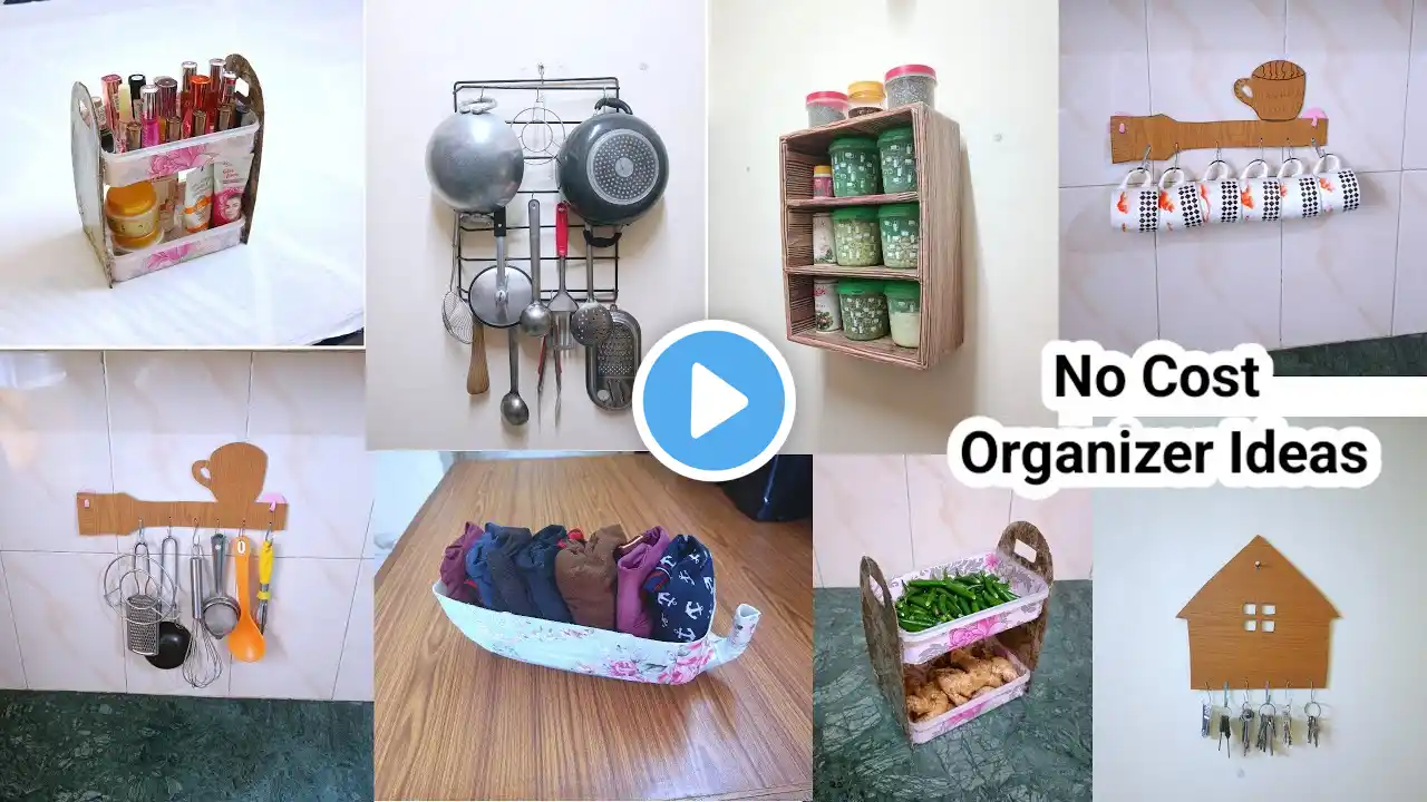 6 No Cost Organizer Ideas/Organizer Idea/Best Out Of Waste/DIY Organiser/Cardboard Box Organizer/Diy