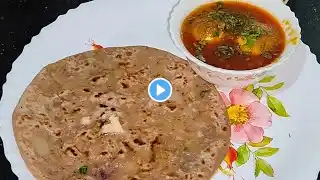 tasty 🤤 aloo paratha and egg curry #yum #easy #north indian style #cooking 🥳💖😍😊🤤😝