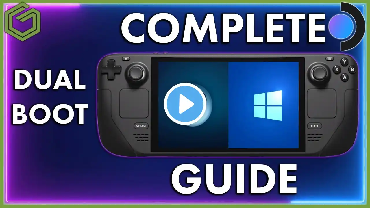 Steam Deck - How To Setup Dual Boot & Controller Setup ( Complete Guide )