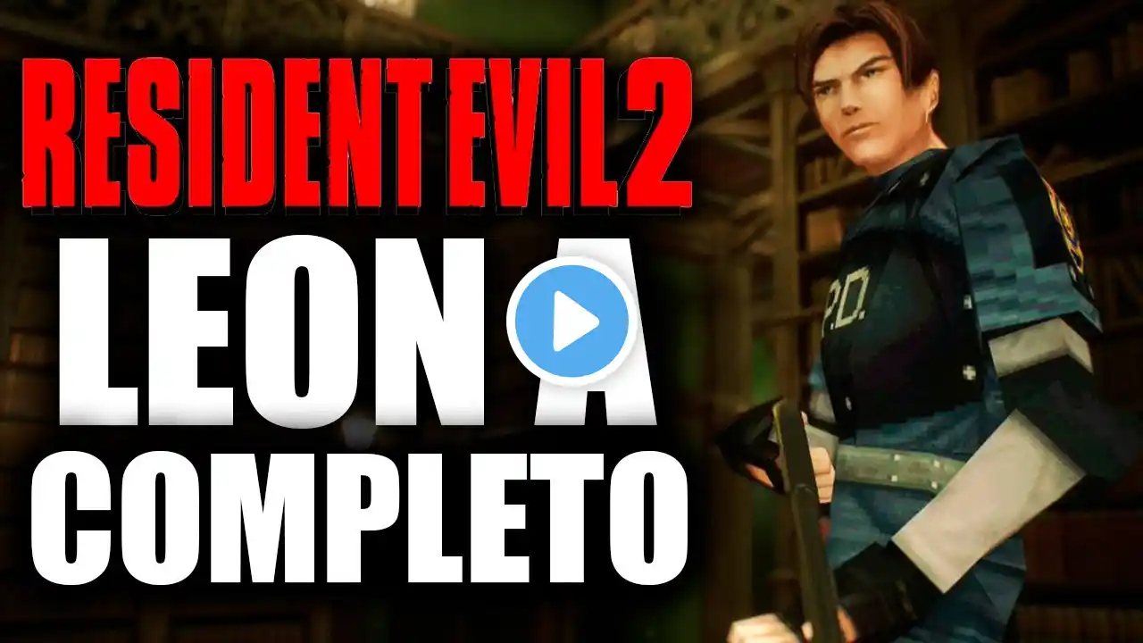 RESIDENT EVIL 2 CLÁSICO RUN LEON A COMPLETO PS1 / PSX - GAMEPLAY ESPAÑOL