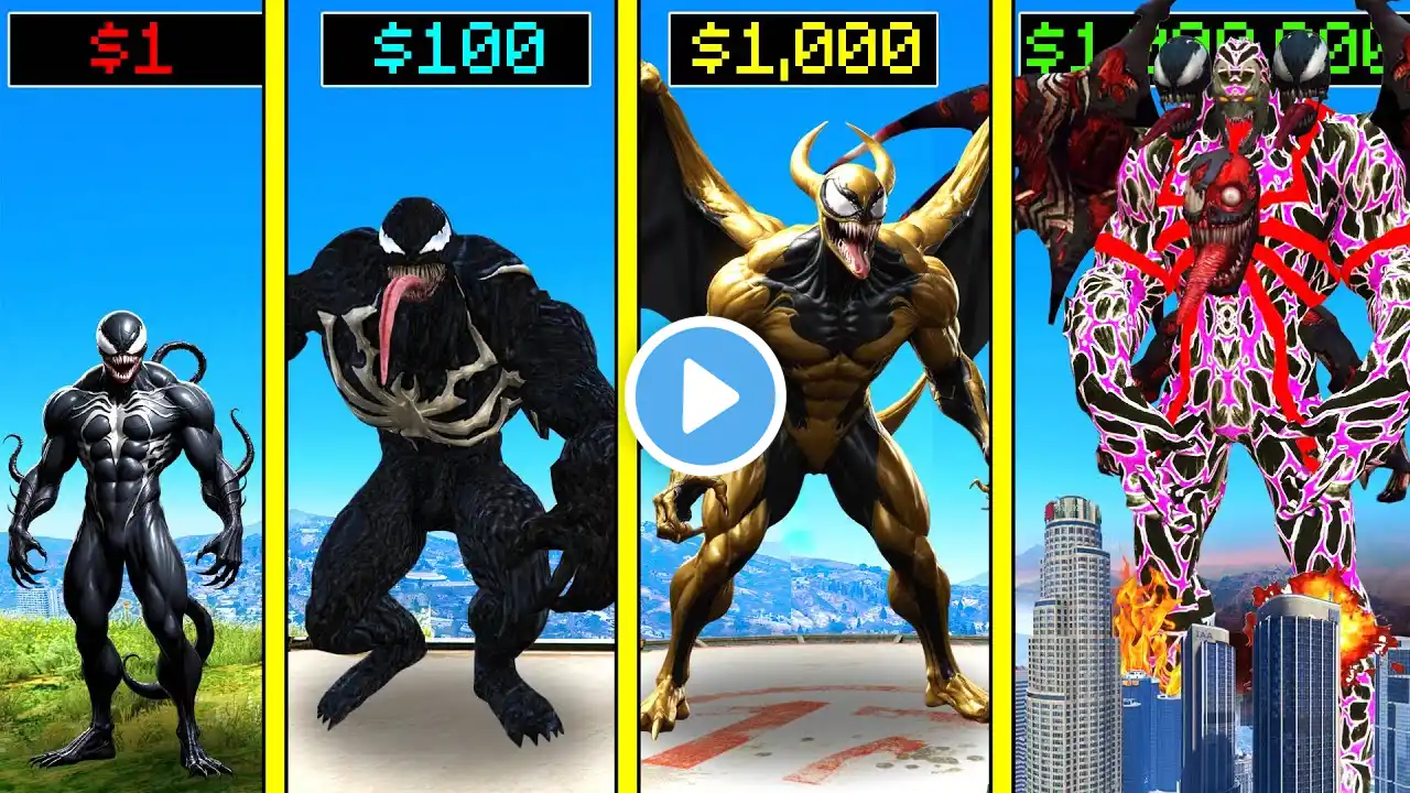 $1 VENOM to $1,000,000 DARK CARNAGE VENOM in GTA 5!