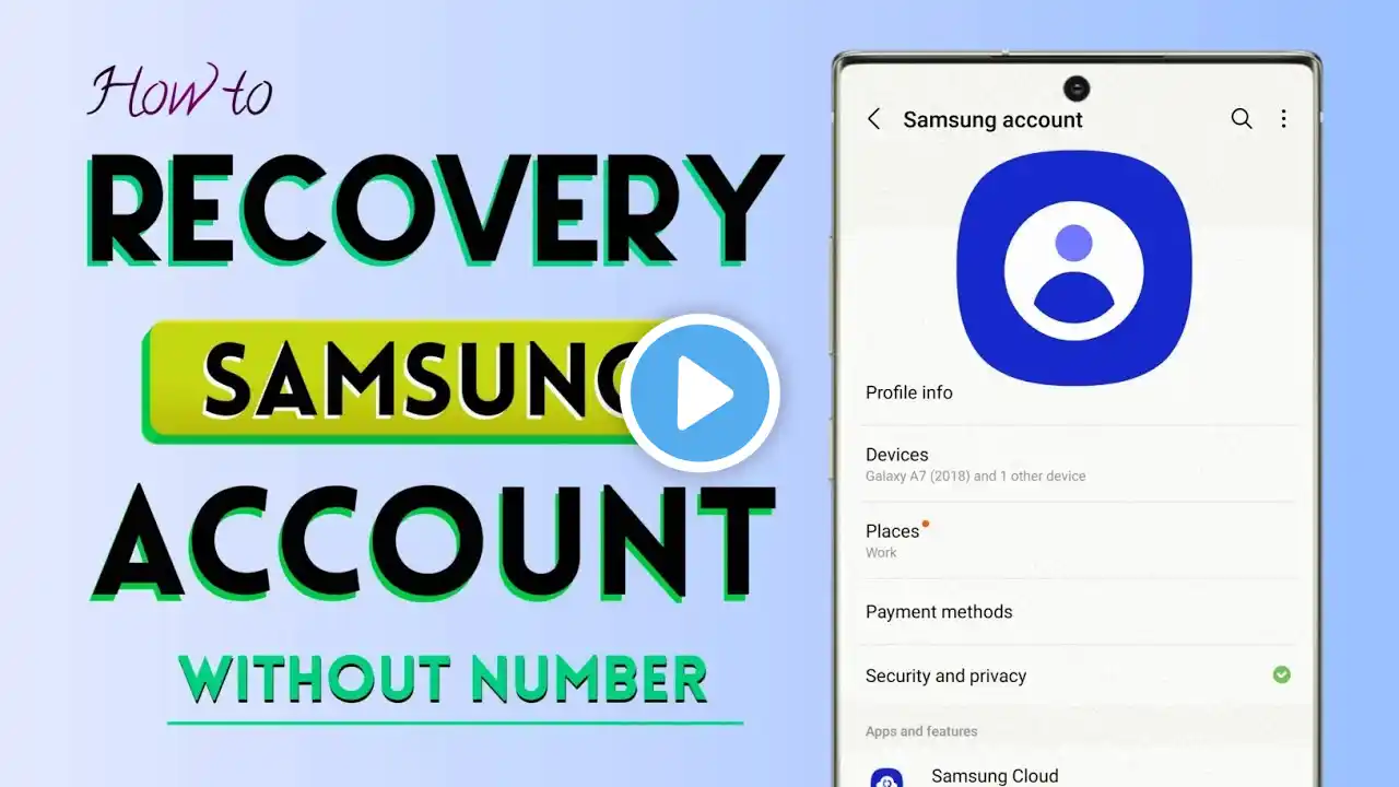 How to Recovery Samsung Account Without Number  2024 | Bypass Verification Code