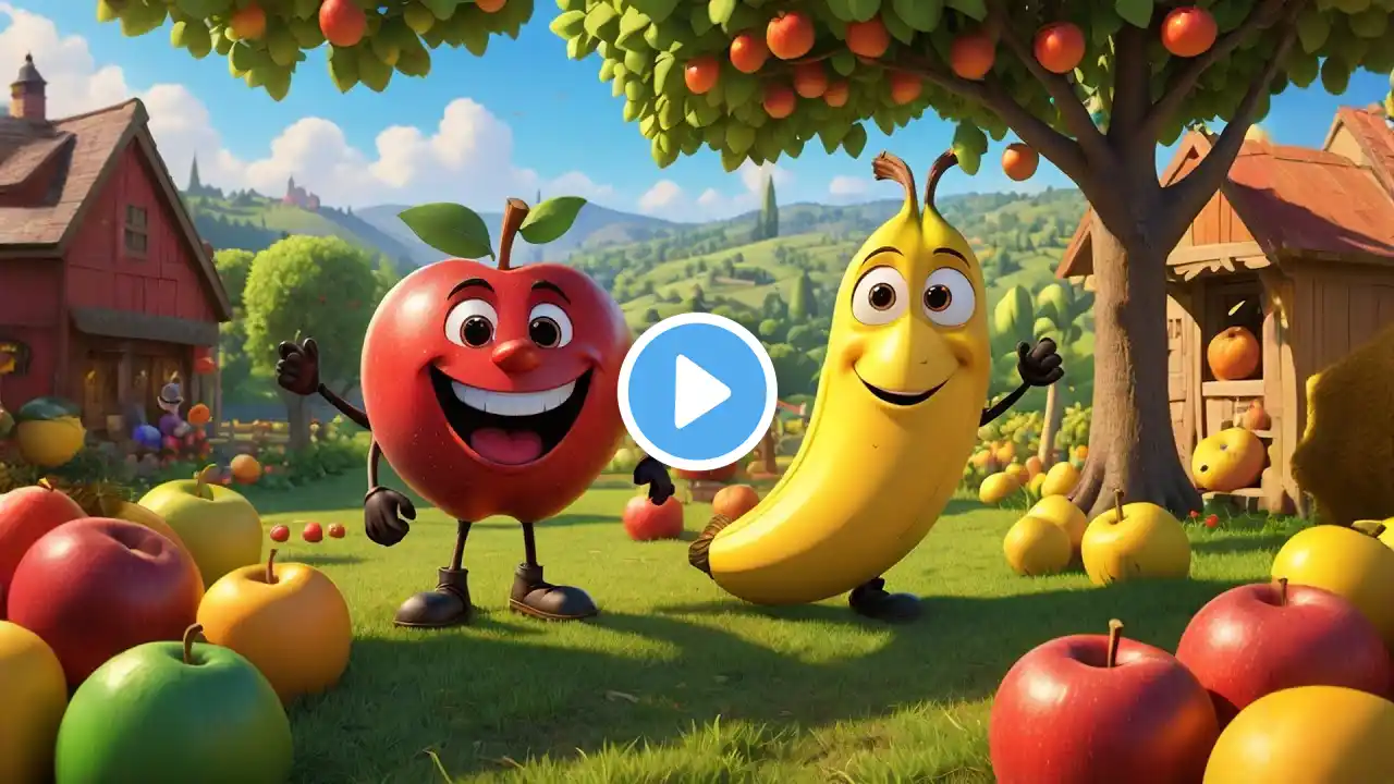 🎵 Learn Fruits & Vegetables with Song! 🍎🥦 Fun Educational Video for Kids Nursery Rhymes & Kids Songs