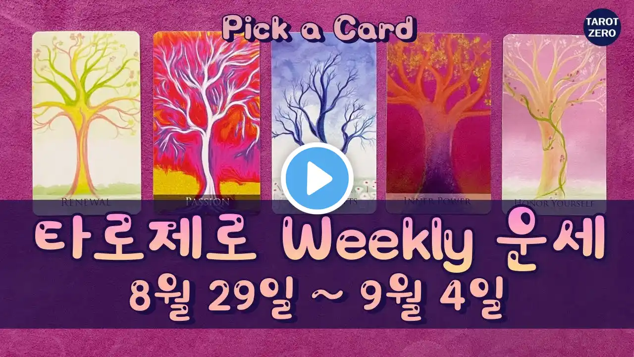 [타로/주간운세] 8월 마지막, 9월 첫째 주 운세/금전/사업/합격/직장/애정/관계