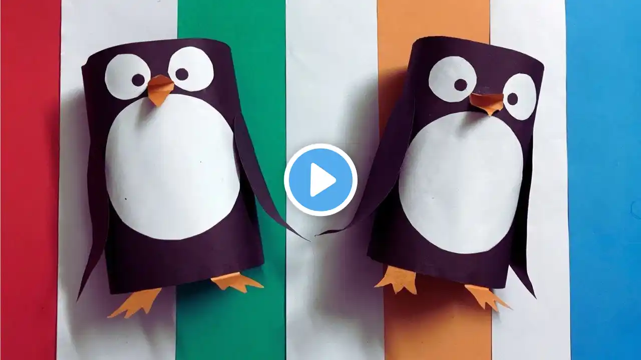 Penguin making with Paper ।। Ayesha Crafts ।। Origami Ideas