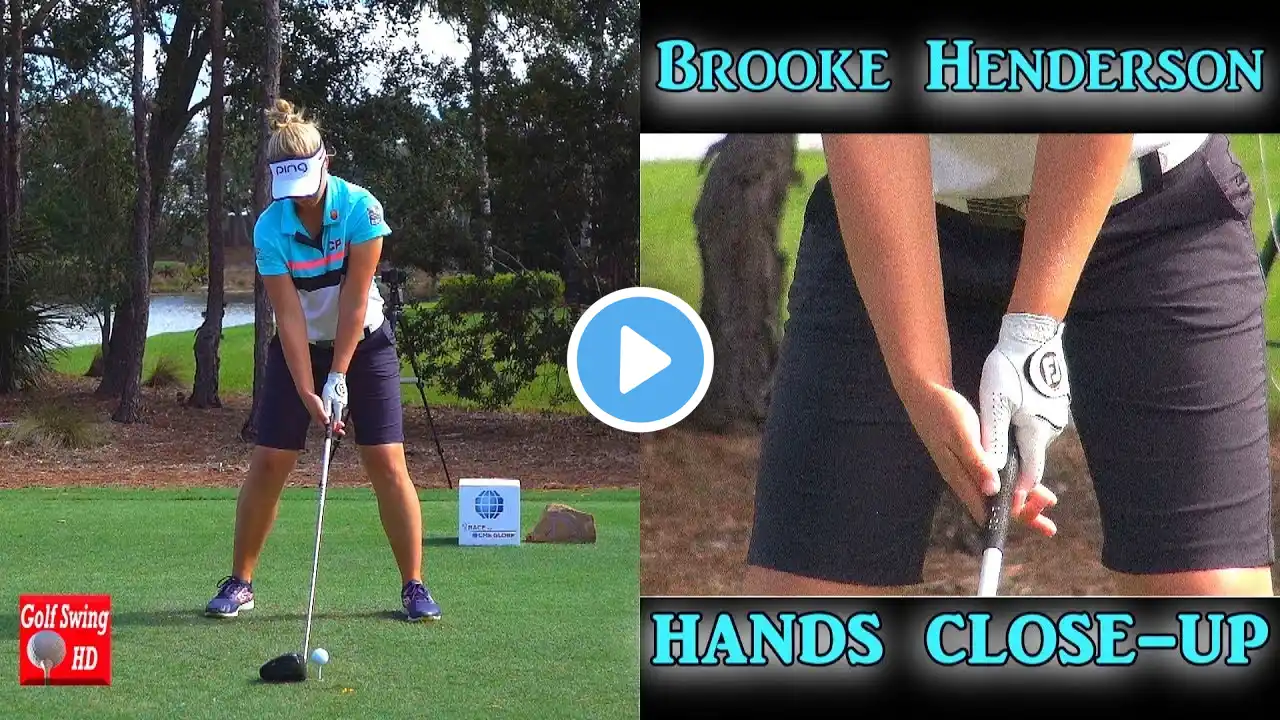 BROOKE HENDERSON (HANDS THRU IMPACT) SLOW MOTION DRIVER GOLF SWING