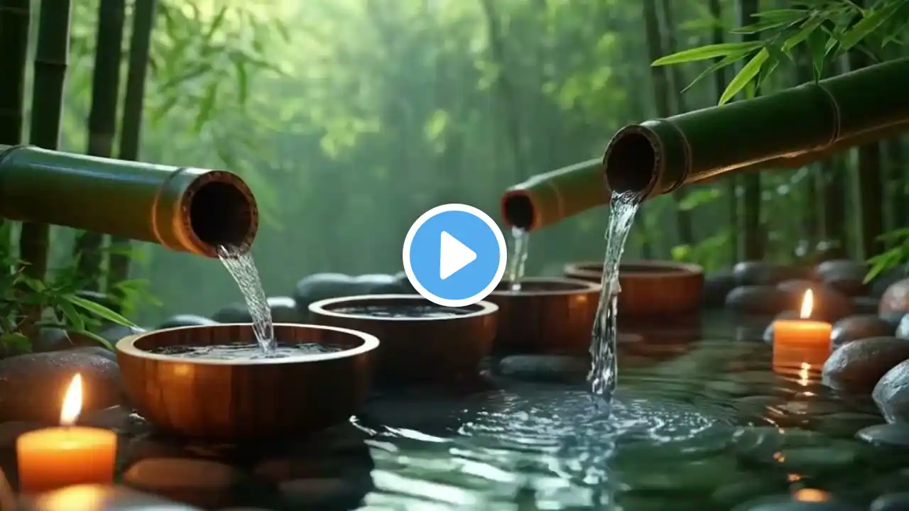 Bamboo Water Fountain Healing 24/7 自然の音とともに音楽をリラックス バンブーウォーターファウンテン 【癒し音楽BGM】