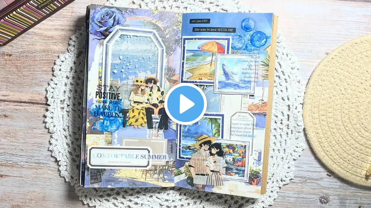 ASMR Journal|Travel to the sea on summer | Various sounds of collage|Sleeping, Relaxing
