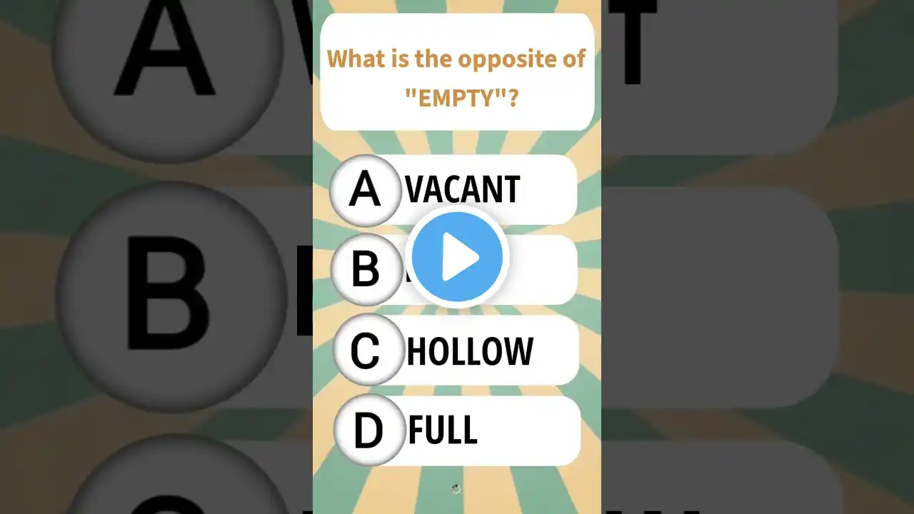 Simple English Opposite Word For You!! Comment Your Answer I Think You Will Solve In a Second🤑 #quiz