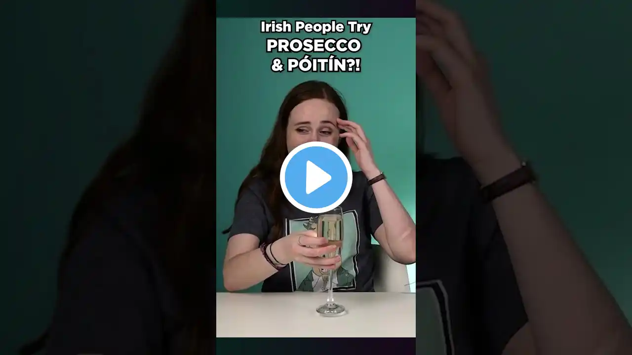 People Trying Prosecco & Poitín?! (Irish Moonshine) #shorts