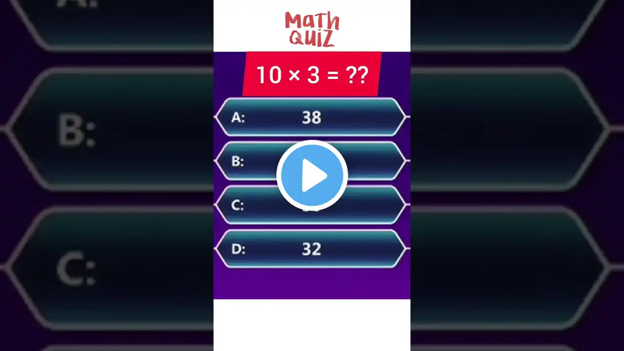 Maths Quiz..........#maths #mathematics #mathstricks #exam #study #mathsquiz #mathspuzzle #quiz