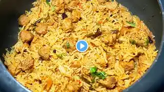 कूकर में बनाये झटपट सोयाबीन बिरयानी|soyabean biryani in pressure you|Quick Soyabean Biryani