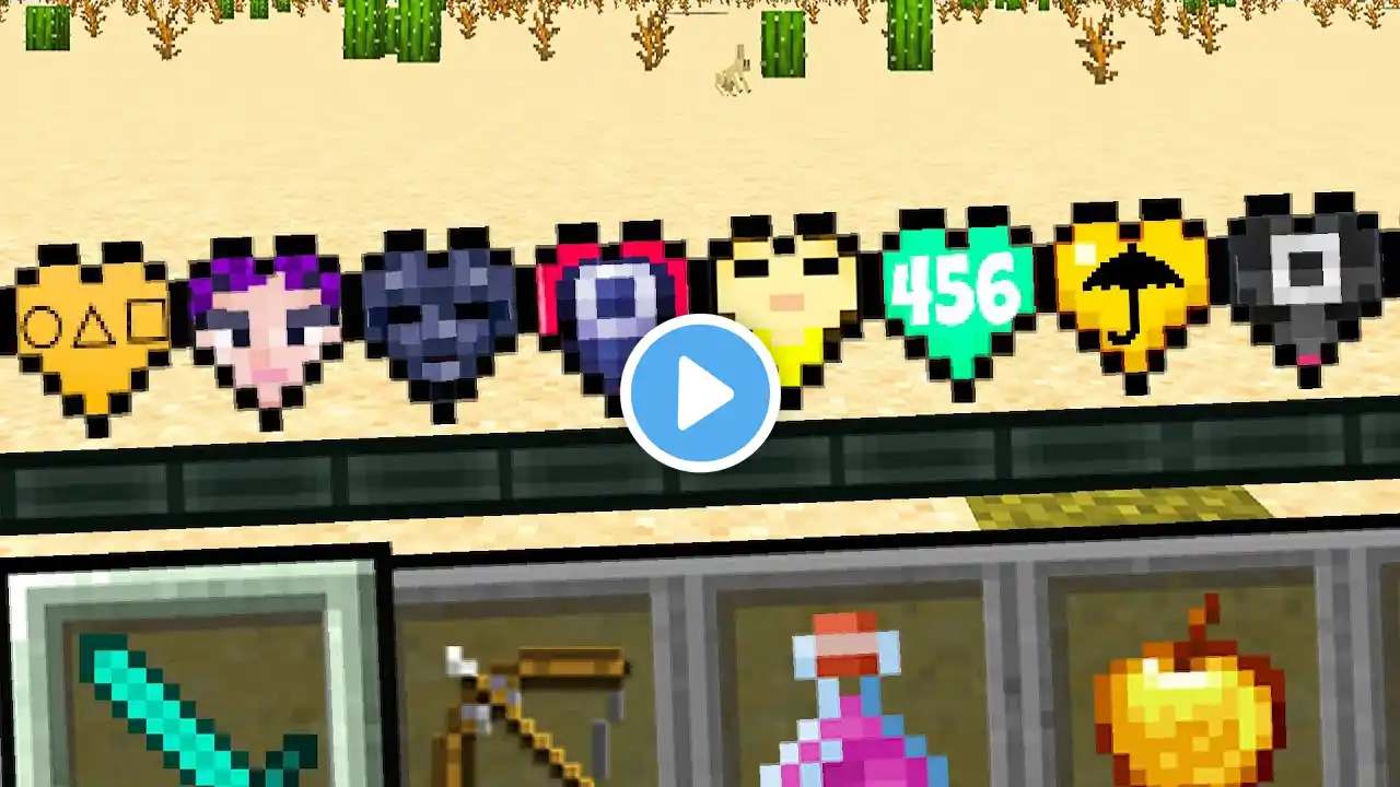 Minecraft But There's Custom Squid Game Hearts