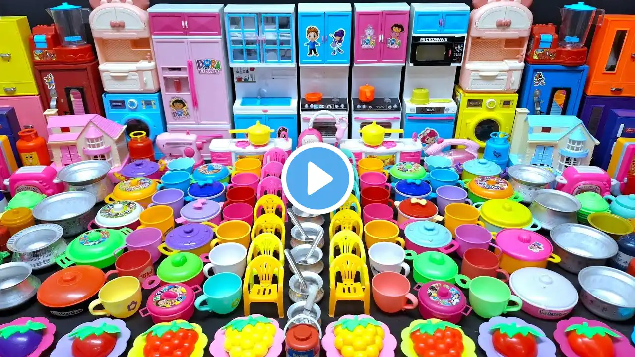 7:15 Minutes Satisfying With Unboxing Hello Kitty Kitchen Set | Cutee Tiny Mini ASMR Kitchen Set