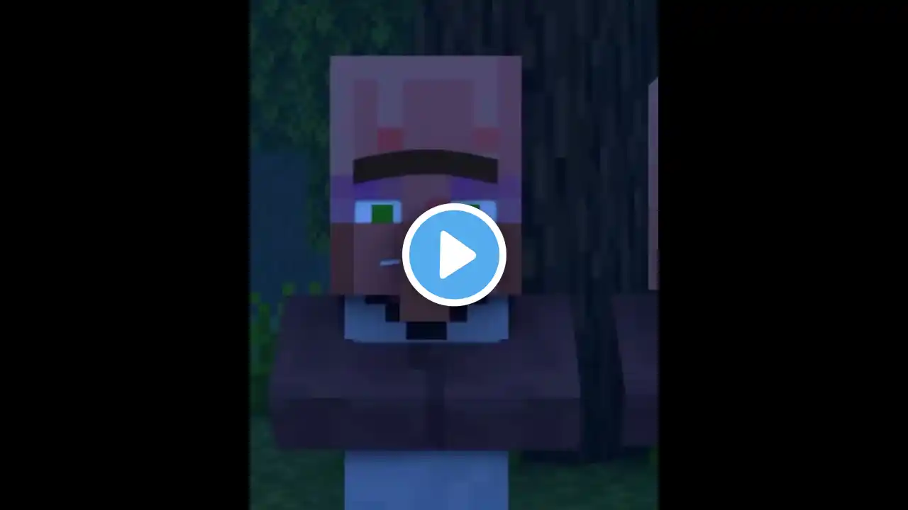 little pillager vs villager - Minecraft #minecraft #shorts #gaming #sigmaboy  #animation