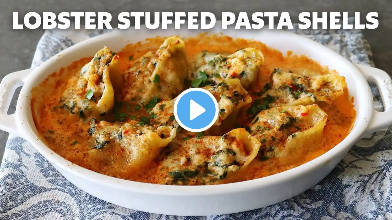 Lobster Stuffed Pasta Shells for Two | Food Wishes