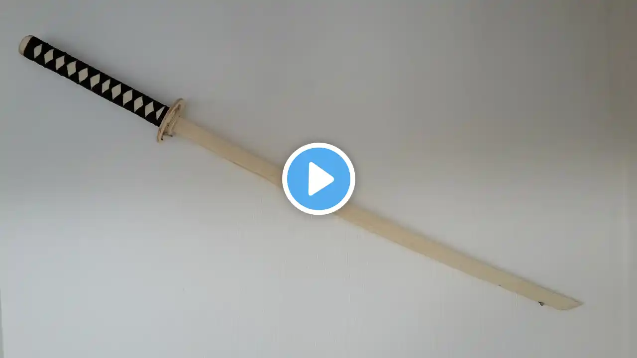 How to make your own wooden katana! ( version 2.0 ) - Free templates