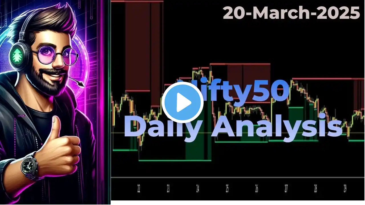 Nifty 50 20th March 2025  Intraday levels