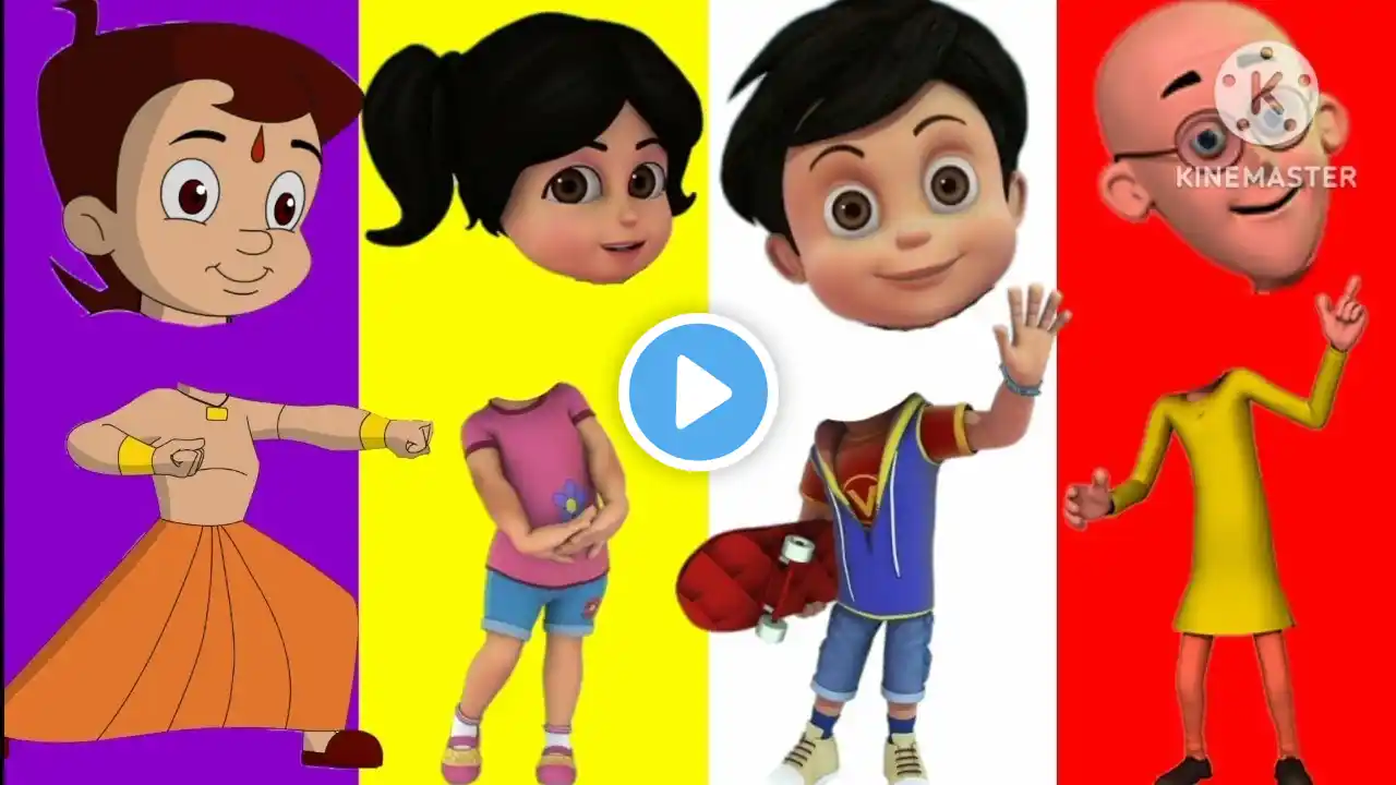TEBAK GAMBAR WRONG HEAD l MOTU PATLU, THE ROBOT BOY, SHIVA CARTOON, IMALI CARTOON, CHHOTA BHEEM