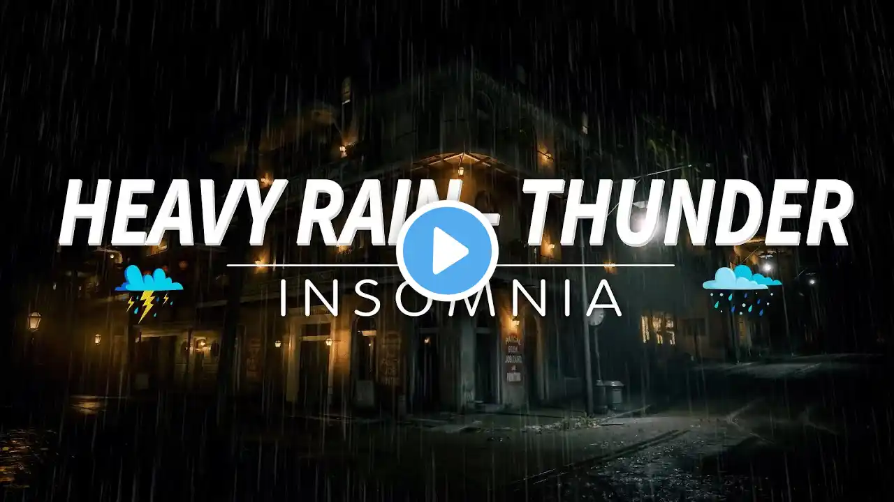 Heavy Rain and Quaking Thunder～Sleep Hypnosis to Beat Insomnia Symptoms｜Try listening for 3 Minutes