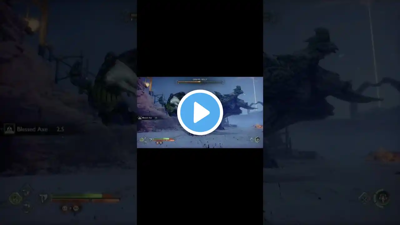 Kratos fights gravel belly dragon. #godofwarragnarok #ps5 #gameplay
