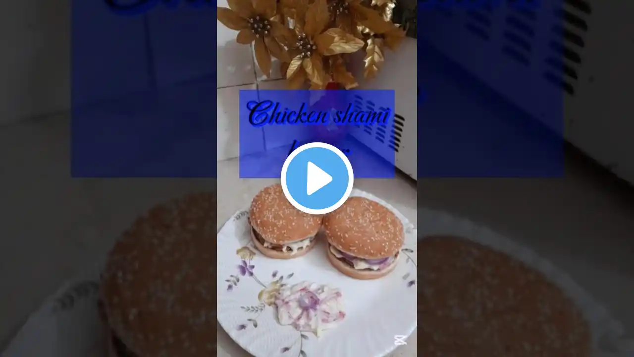 Chicken shami burger #shorts #youtubeshorts #trending #viralvideo #shamiburger