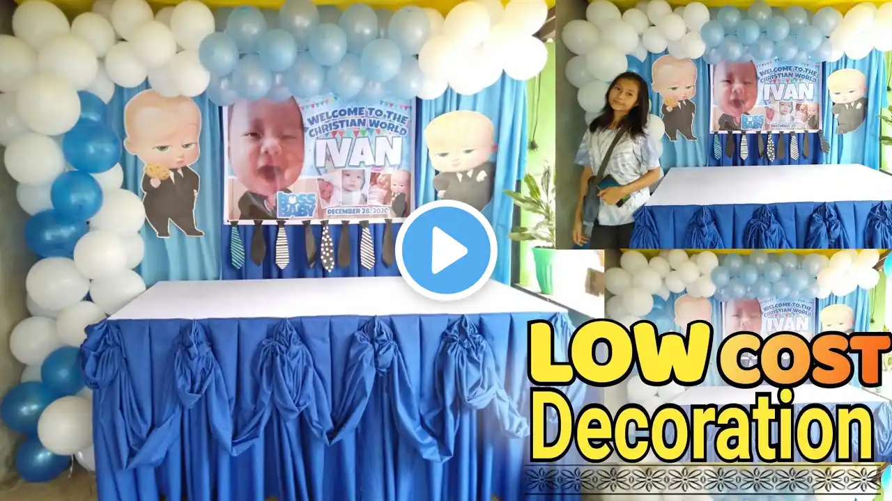 Balloon Decoration Ideas | Birthday and Christening Ideas | Boss Baby Balloon Decoration