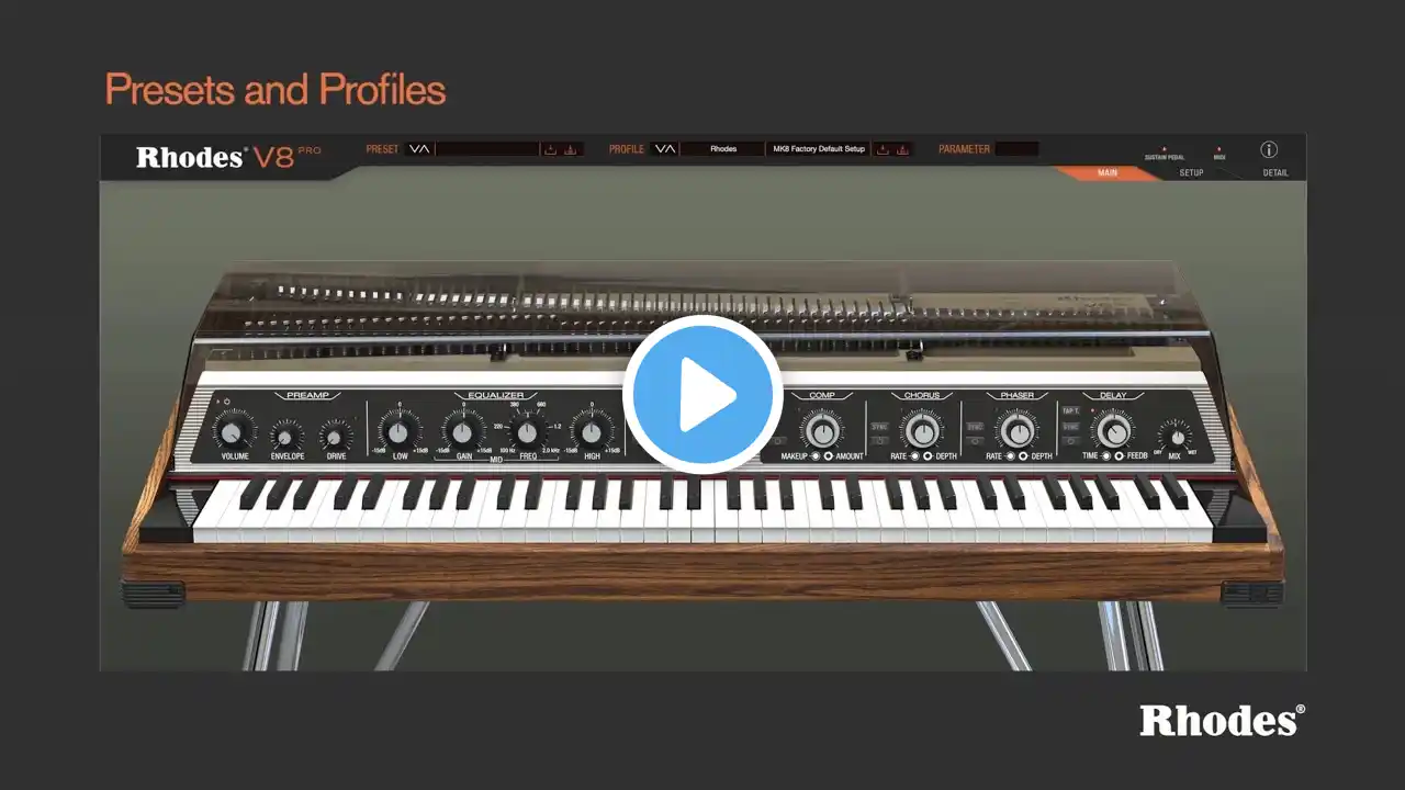 The Rhodes V8 - Intro, Presets & Profiles