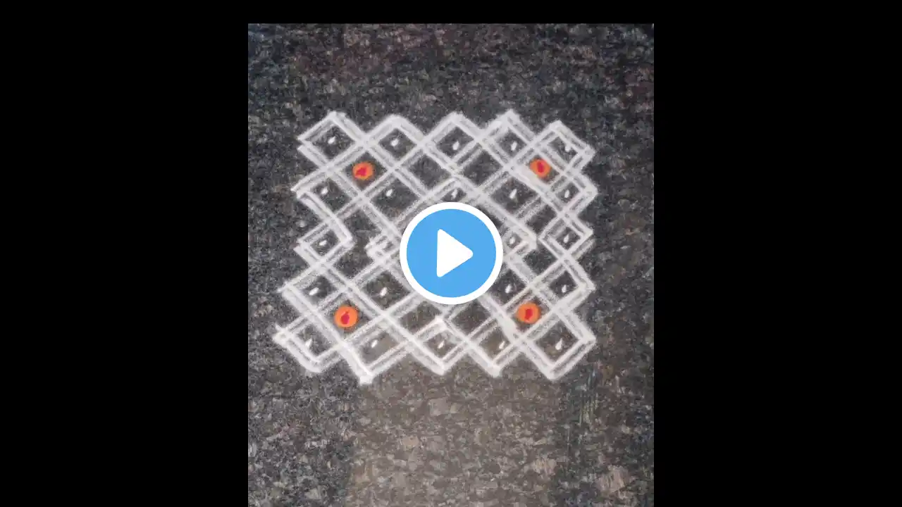 simple easy kolam Rangoli designs🫰❤️#youtubeshorts #rangolidesigns #dialyrangoli #viralvideo #shorts