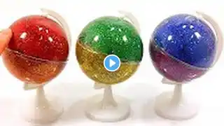 Combine Slime Glitter Colors Balls DIY Surprise Toys Learn Colors Slime Icecream