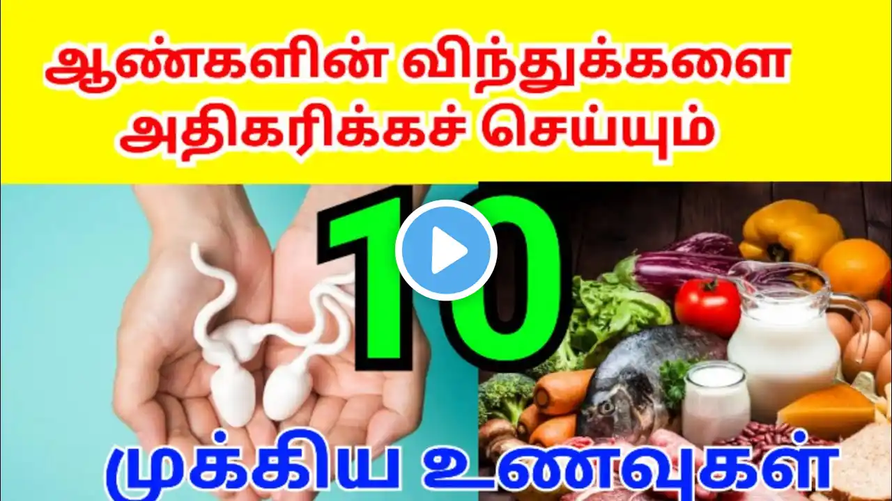 விந்து உற்பத்தி அதிகரிக்கும் உணவுகள் | foods to increase sperm count and quality in tamil