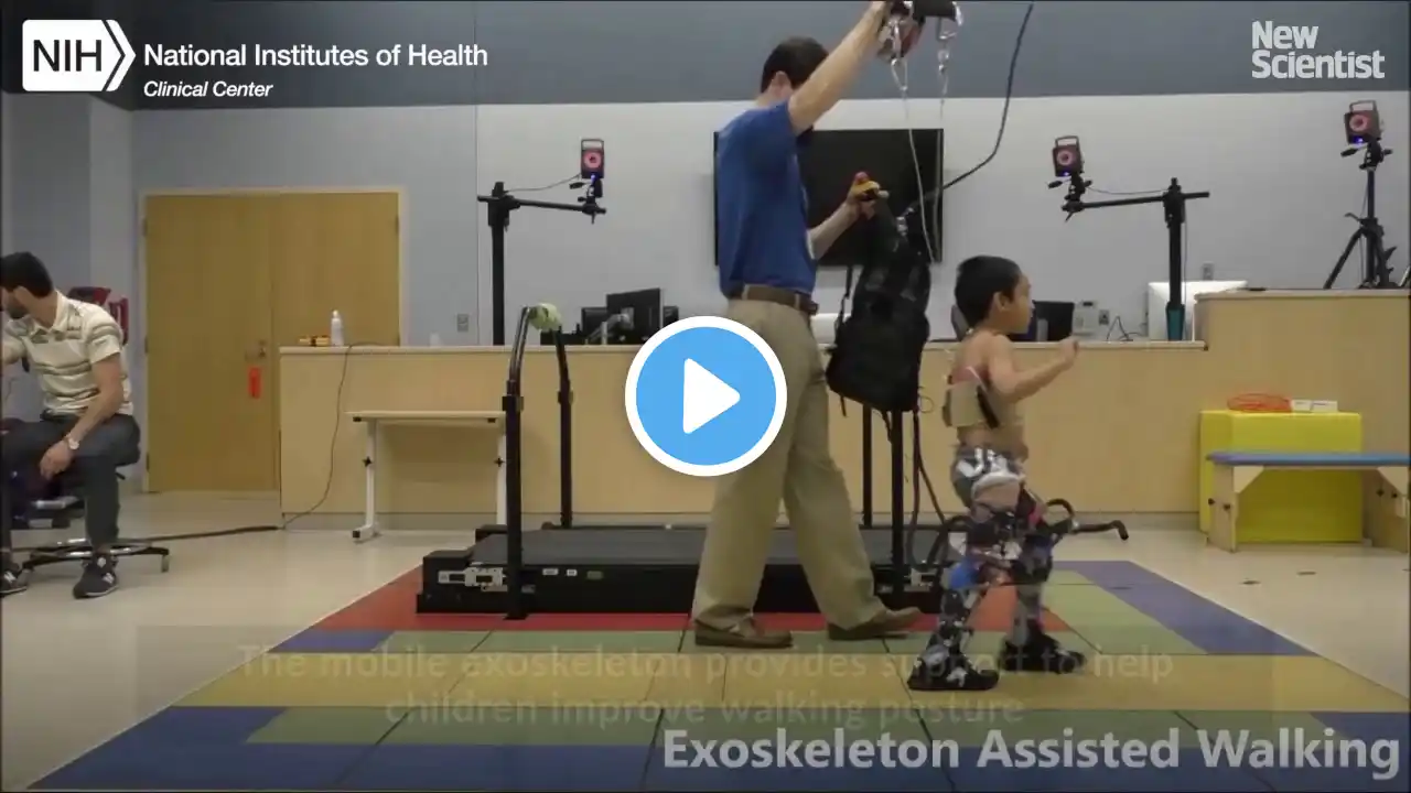 Robot suit helps children with cerebral palsy to walk better