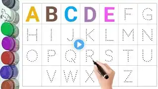 collection of uppercase & lowercase alphabet dotted lines,ABCD alphabet writing,alphabet song a-z-11