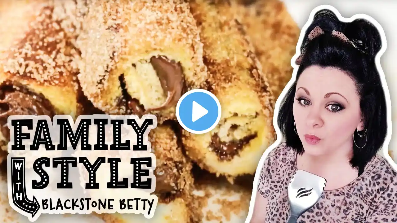 Betty's Easy Griddled Pumpkin Rolls Desert | Family Style | Blackstone