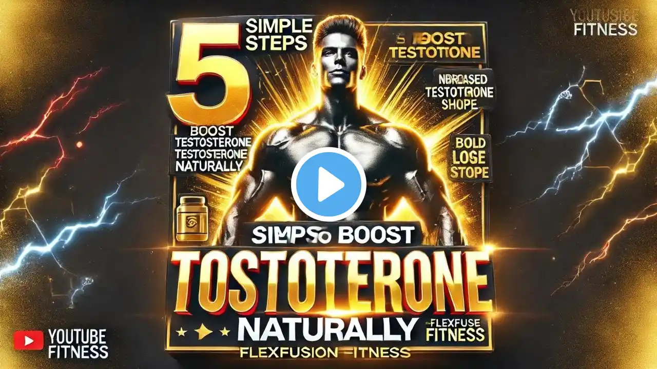 🔥 5 Simple Steps To Boost Testosterone Naturally | Unlock Your Peak Performance! 🔥