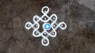 5dots simple sikku kolam ‪@praveeseasykolam‬