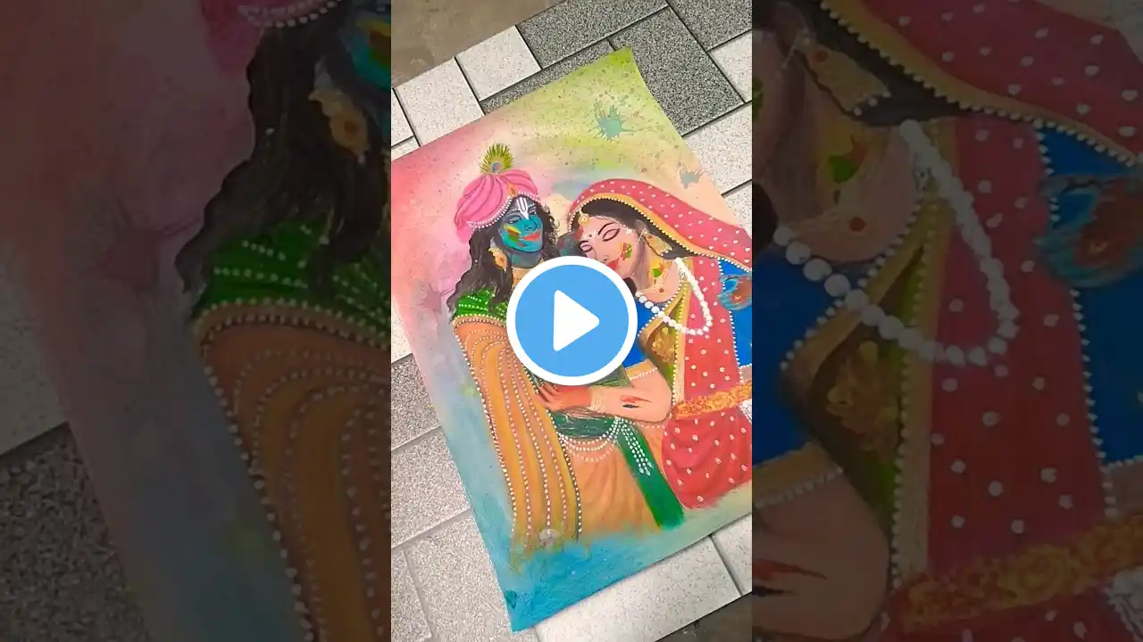 Radha Krishna Painting | Holi Painting | #holi #krishna #radhakrishna #painting #chitraartgallery