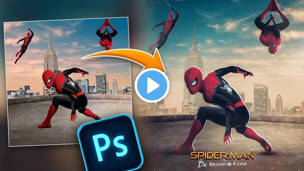 "Spider Man" Photo Manipulation Speed Art | Photoshop Tutorial