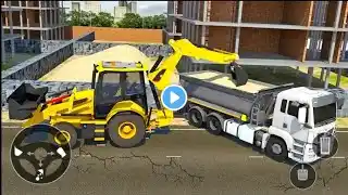 #EXCAVATOR JCB 4X4 3D!!DRIVING Truck Transport New Model Dumper jcd  Loading Stone #Truck And  Game