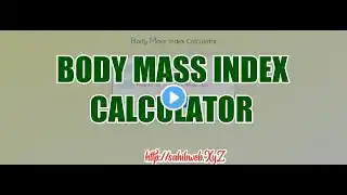 Body Mass Index Calculator PHP Script || Make Your Own BMI Website (HTML, CSS and JavaScript)