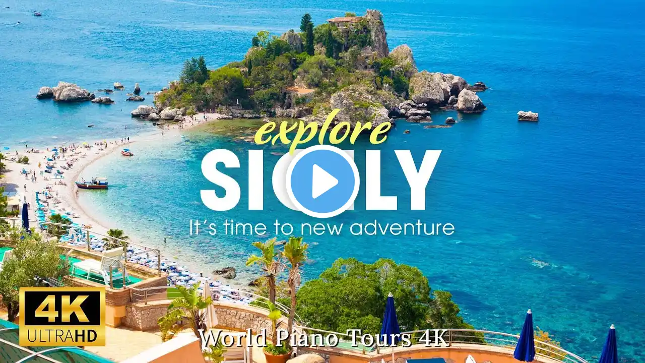 Journey Through SICILY 4K - Relaxation Film - Peaceful Relaxing Music - Nature 4k Video Ultra HD