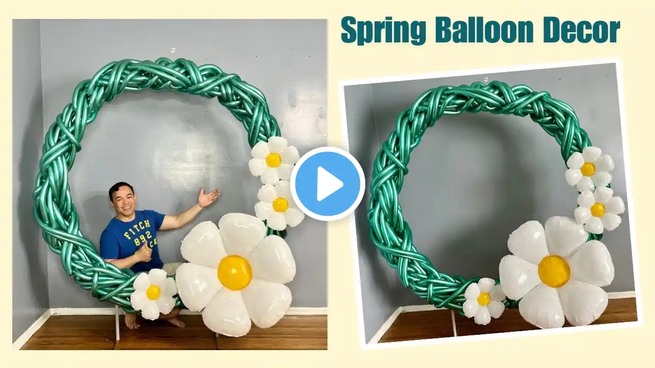 Balloon Decor with flowers (Easter/Spring Decoration)