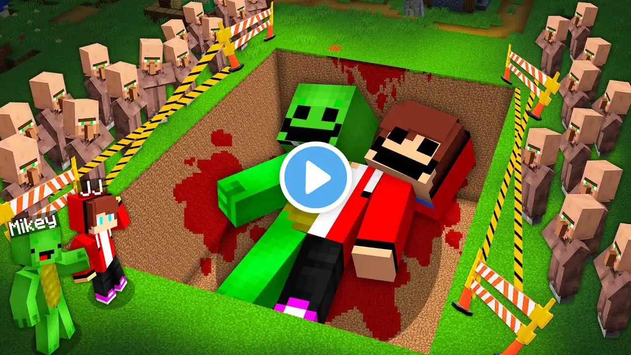 Two Heads JJ and Mikey BURIED ALIVE in Minecraft Maizen