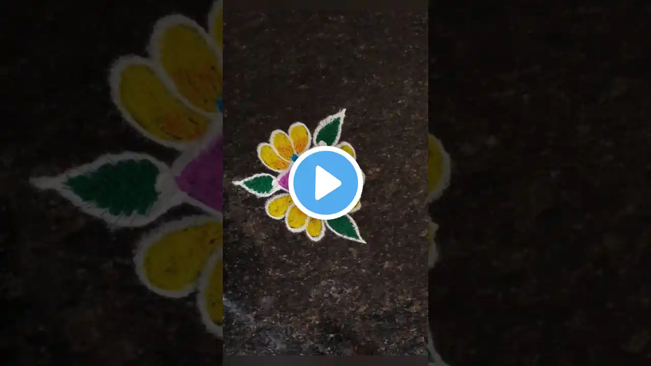 #shorts  very small and easy 2*1 beginners daily use simple kolam rangoli #ytshorts #trending #viral